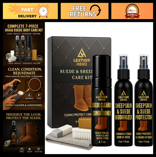 Suede sheepskin cleaning kit - sheepskin,