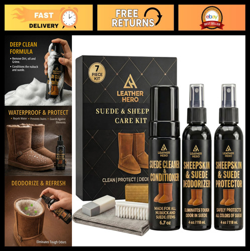 Suede sheepskin cleaning kit - sheepskin,