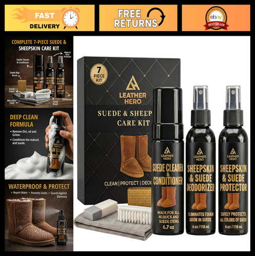 Suede sheepskin cleaning - suede,